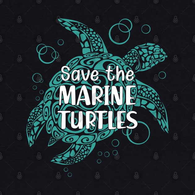 Marine Turtle - Save the marine turtles by KC Happy Shop